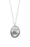 Uncommon Goods Worry Stone Pendant Necklace