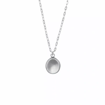 Uncommon Goods Worry Stone Pendant Necklace By Leesa Storfer In Metallic