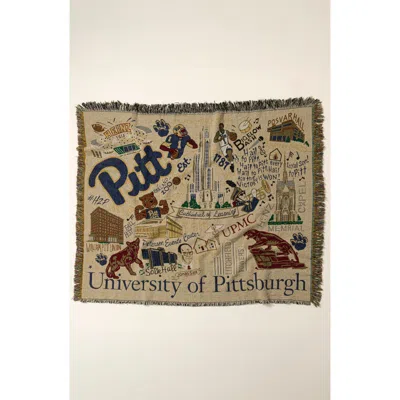 Uncommon Goods Woven College Blankets In Brown