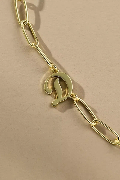 Uncommon James Cursive Initial Monogram Necklace In Gold