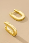 Uncommon James Oval Huggie Hoop Earrings In Gold