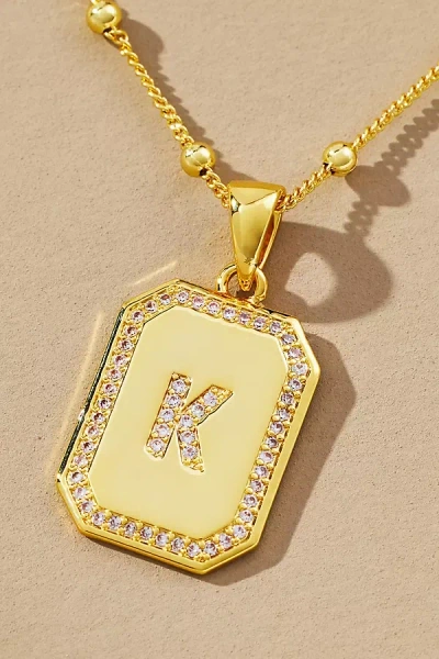 Uncommon James Sur 2.0 Monogram Pendant Necklace In Gold