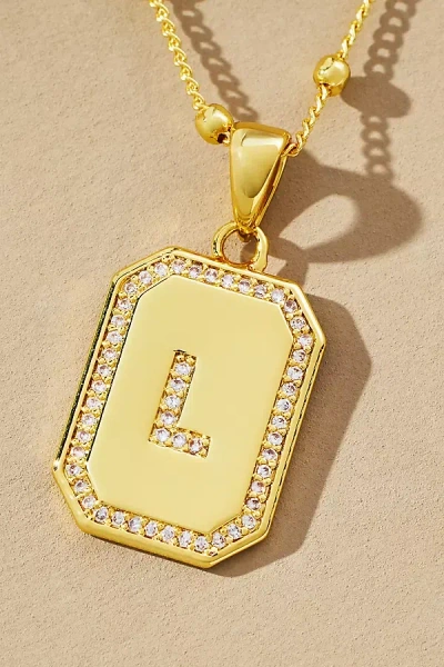 Uncommon James Sur 2.0 Monogram Pendant Necklace In Gold