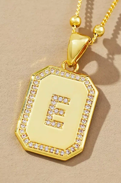 Uncommon James Sur 2.0 Monogram Pendant Necklace In Gold