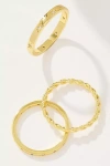 Uncommon James Triad Rings, Set Of 3 In Gold