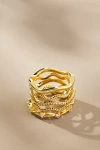 Uncommon James Vintage Layered Rings, Set Of 5 In Gold