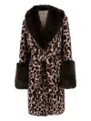 Uncommon Leopard-print Coat In Brown