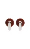 Uncommon Matters Cumulus Wood; Sterling Silver Earrings