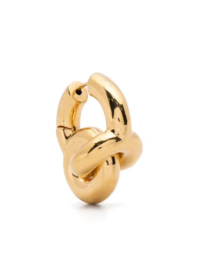 Uncommon Matters Mini Knot Creoles Earrings In Gold