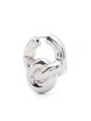 Uncommon Matters Mini Knot Creoles Earrings In Metallic