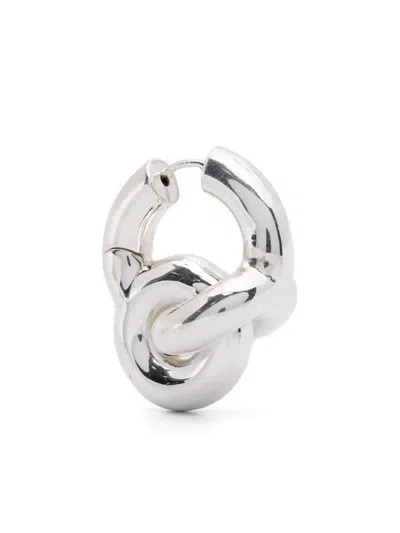 Uncommon Matters Mini Knot Creoles Earrings In Metallic