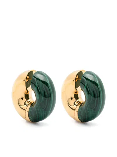 Uncommon Matters Status Two-tone Hoop Earrings In Gold