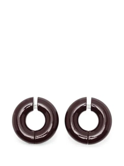 Uncommon Matters 스트라토 후프 이어링 In Brown