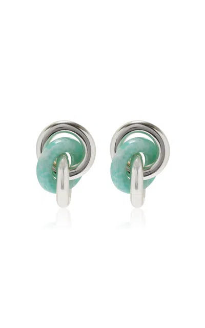Uncommon Matters Tendril Sterling Silver; Amazonite Earrings
