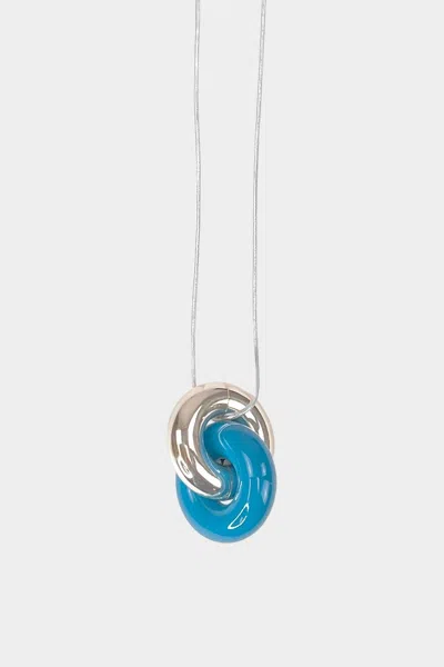 Uncommon Matters Women's Cumulus Necklace In Silver/sky Blue In Multi
