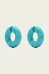 Uncommon Matters Women's Stratus Hoops In Sky Blue In Blue