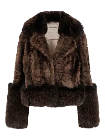 Uncommon V-neck Jacket In Brown