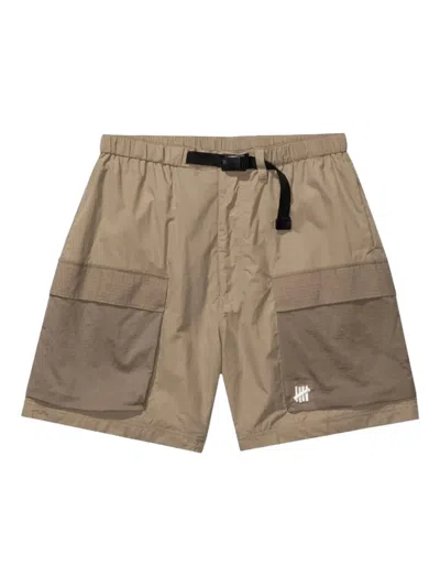 Undefeated Colour-block Cargo Shorts In Neutral