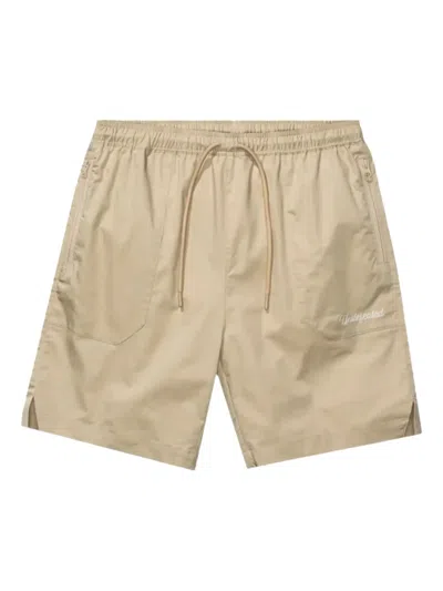 Undefeated Drawstring Pocket Shorts In Brown