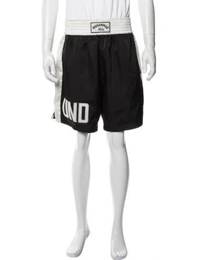 Pre-owned Undefeated Graphic Print Athletic Shorts In Black