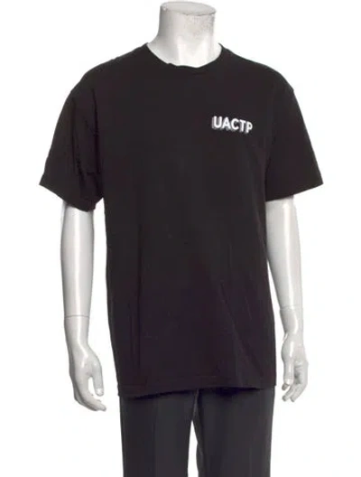 Pre-owned Undefeated Graphic Print Crew Neck T-shirt In Black