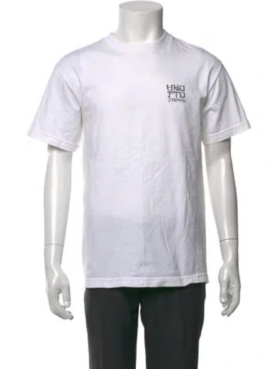 Pre-owned Undefeated Graphic Print Crew Neck T-shirt In Neutrals
