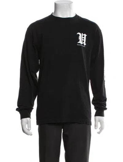 Pre-owned Undefeated Graphic Print Long Sleeve Shirt In Black