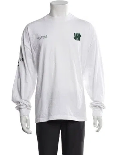 Pre-owned Undefeated Graphic Print Long Sleeve Shirt In White