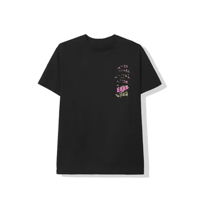 Pre-owned Undefeated Men's  X Anti Social Club 2015 Tee Shirt (fw19) In Black