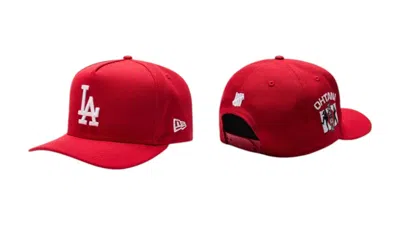 Pre-owned Undefeated Men's  X New Era Dodgers Ohtani 9fifty Af Curve Cap In Red