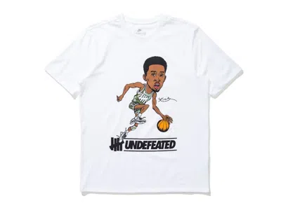 Pre-owned Undefeated Men's  X Nike X Kobe Caricature Tee Shirt In White