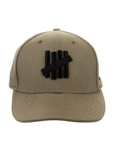 Pre-owned Undefeated Solid Embroidered Baseball Cap In Black/neutrals