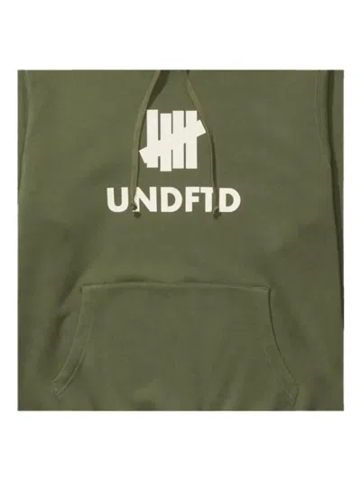 Undefeated Stadium Icon "olive" Hoodie In Green