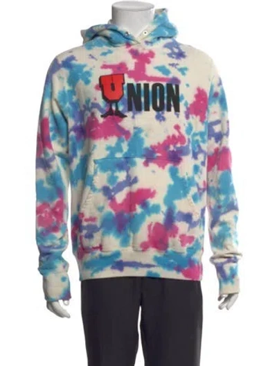 Pre-owned Undefeated Tie-dye Print Crew Neck Hoodie In Multi