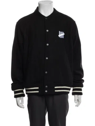 Pre-owned Undefeated Wool Varsity Jacket In Black