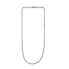 Undefined Jewelry Men's Black Ruthenium Finish Franco Chain Necklace - Long In Black