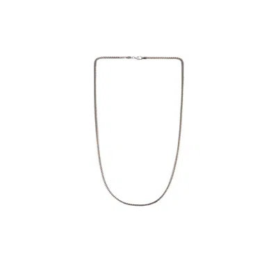 Undefined Jewelry Men's Silver 3mm Franco Chain Choker