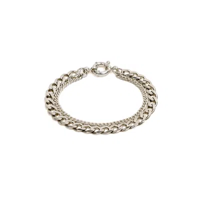 Undefined Jewelry Men's Silver New Flat Chain Bracelet