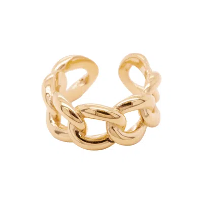 Undefined Jewelry Women's Chain Link Ring Gold