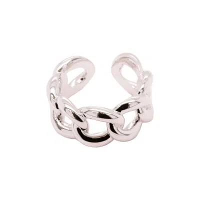 Undefined Jewelry Women's Chain Link Ring Silver
