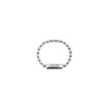 Undefined Jewelry Women's Silver Beads Chain Ring - Large In Silver