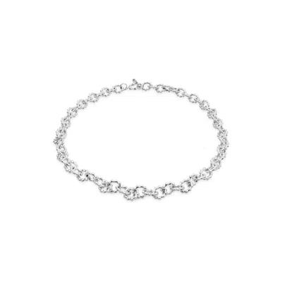 Undefined Jewelry Women's Silver Hedgehog Handmade Chain Necklace Short