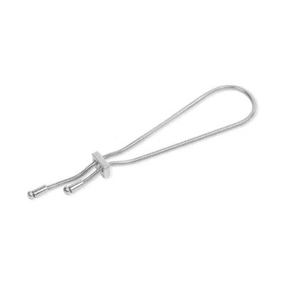 Undefined Jewelry Women's Silver Snake Chain Hoodie Stopper Bracelet