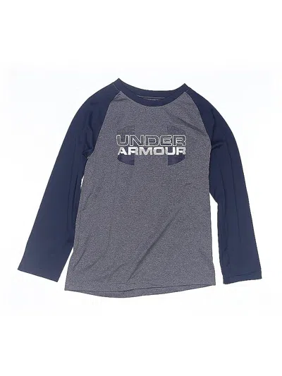 Pre-owned Under Armour Kids' 3/4 Sleeve T-shirt In Gray