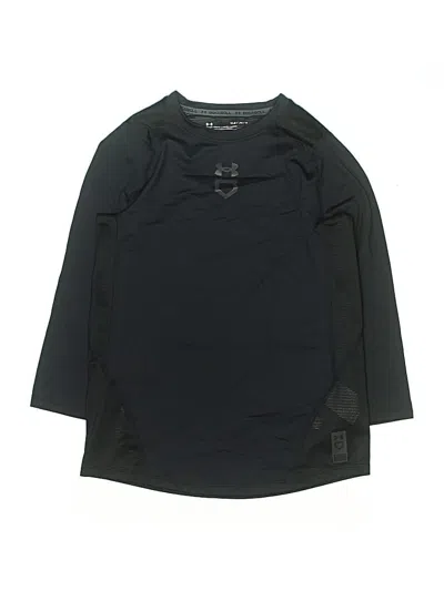 Pre-owned Under Armour Kids' 3/4 Sleeve T-shirt In Black