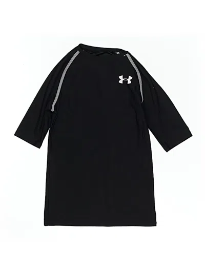 Pre-owned Under Armour Kids' 3/4 Sleeve T-shirt In Black