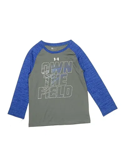 Pre-owned Under Armour Kids' 3/4 Sleeve T-shirt In Blue