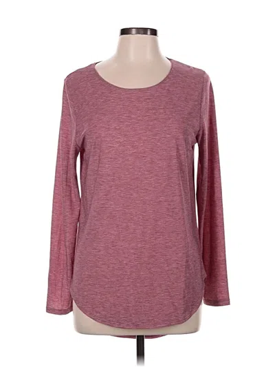 Pre-owned Under Armour 3/4 Sleeve T-shirt In Burgundy