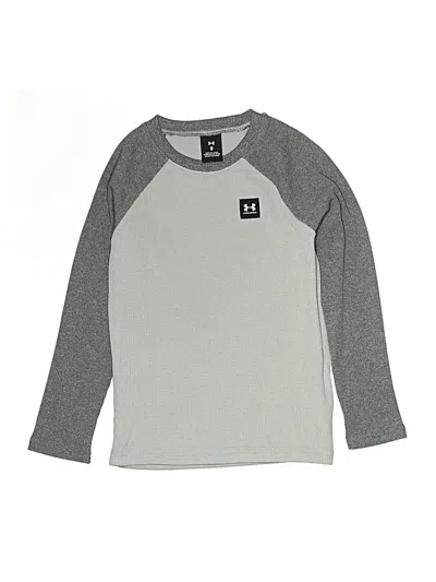 Pre-owned Under Armour Kids' 3/4 Sleeve T-shirt In Gray