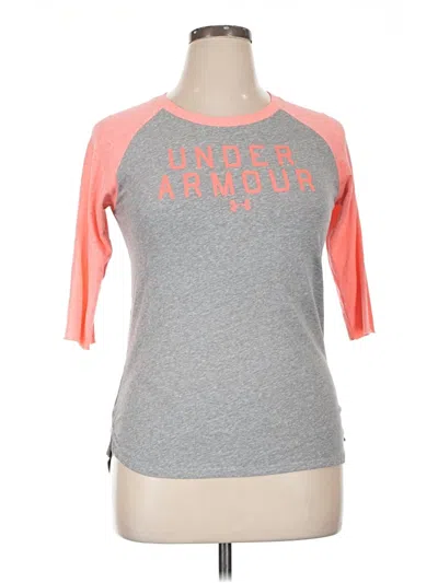 Pre-owned Under Armour 3/4 Sleeve T-shirt In Gray